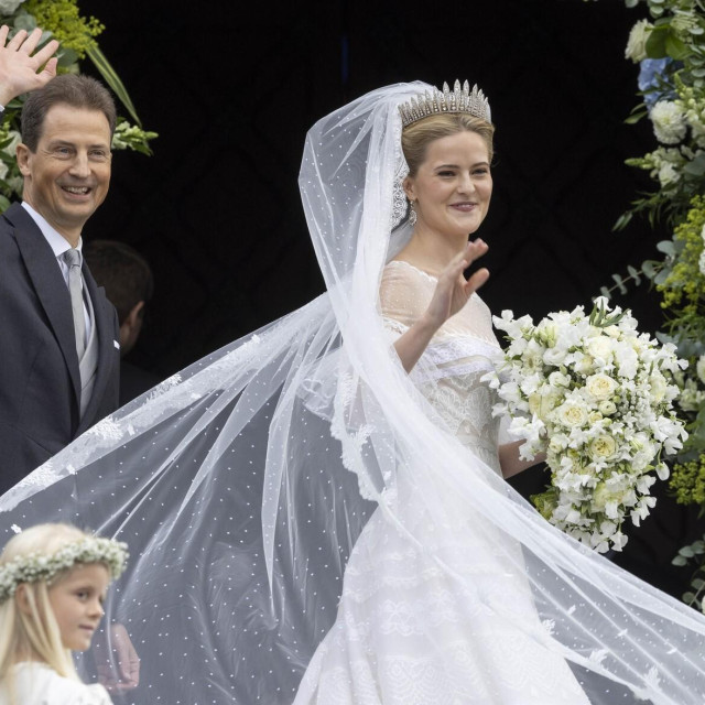 Princeza Marie-Caroline od Lihtenštajna i njezin otac, princ Alois