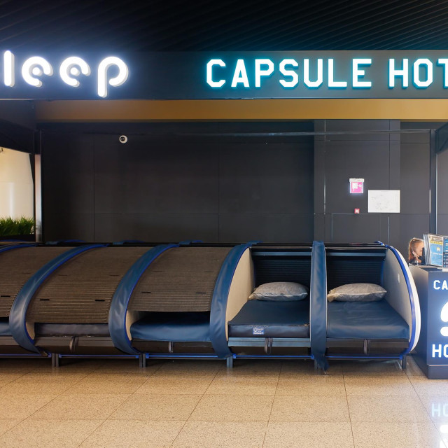 Kapsule za spavanje na aerodromu u Moskvi
