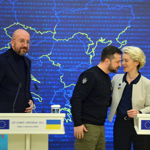 Charles Michel, Volodimir Zelenski, Ursula von der Leyen - vrlo bliski i u dobrim odnosima