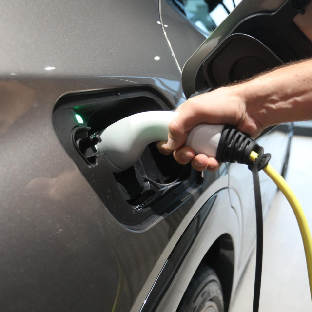 Električni auto, ilustracija