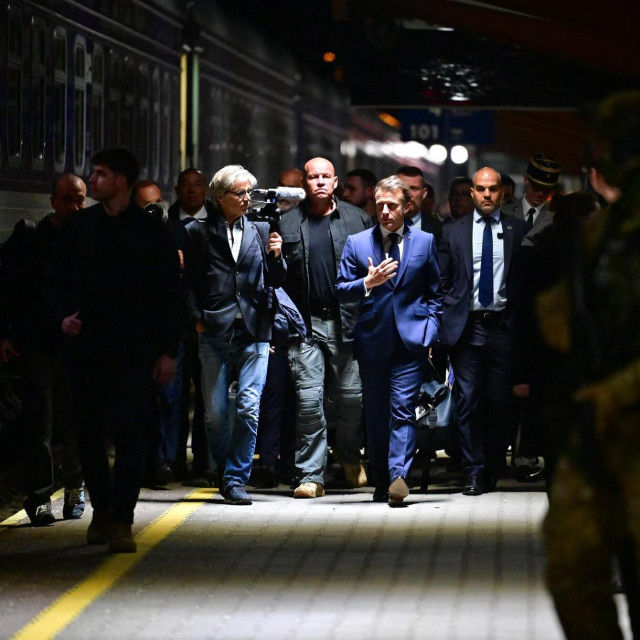 Emmanuel Macron netom prije puta za Kijev 9. svibnja