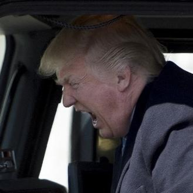 Donald Trump za volanom kamiona (arhivska fotografija)