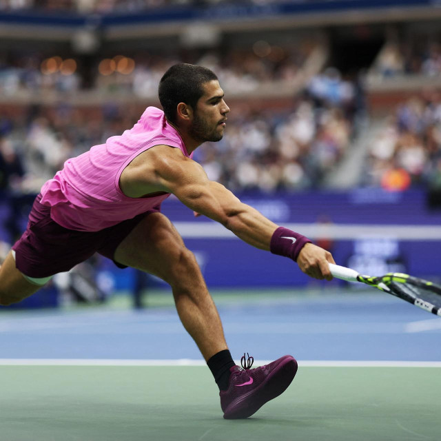 Carlos Alcaraz u finalu US Opena protiv Jannika Sinnera