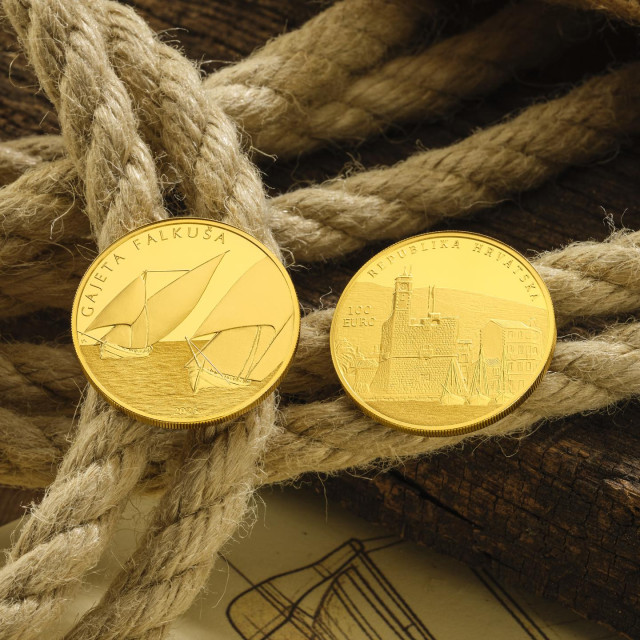 Zlatnik „Gajeta falkuša“ 1 unca