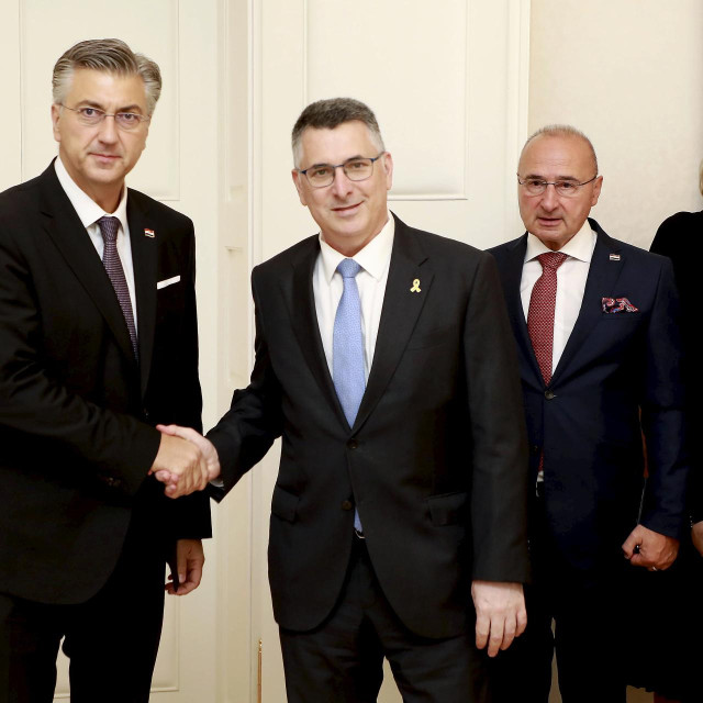 Andrej Plenković, Gideon Moshe Saar, Gordan Grlić Radman