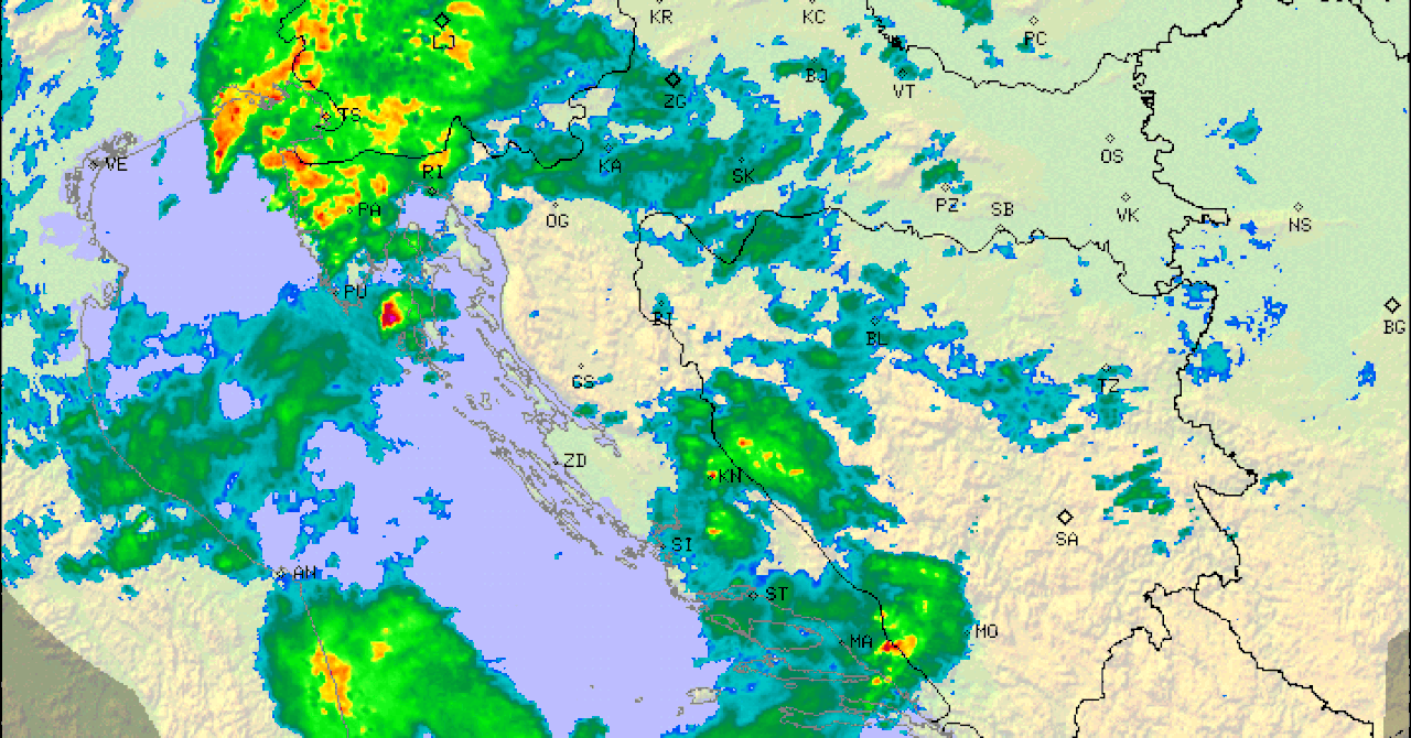 Upaljen crveni meteoalarm, radar otkriva kako se kreće oluja, moguća evakuacija, oglasio se i šef DHMZ-a: ‘Ovdje će najjače udariti‘
