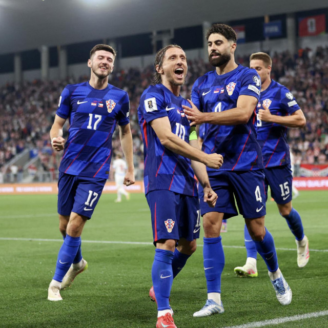Petar Sučić, Luka Modrić i Joško Gvardiol