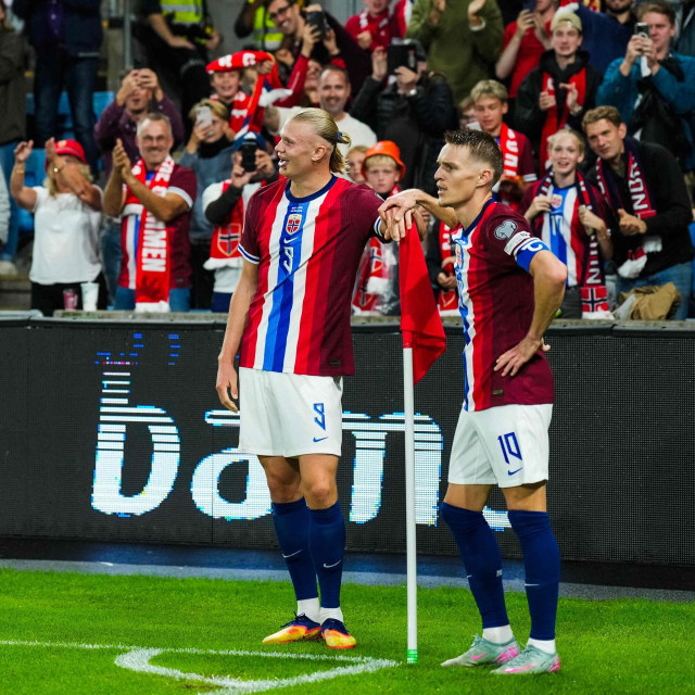 Erling Haaland i Martin Odegaard