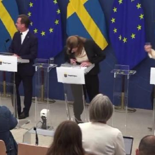 Švedska ministrica pada u nesvijest tijekom konferencije za medije