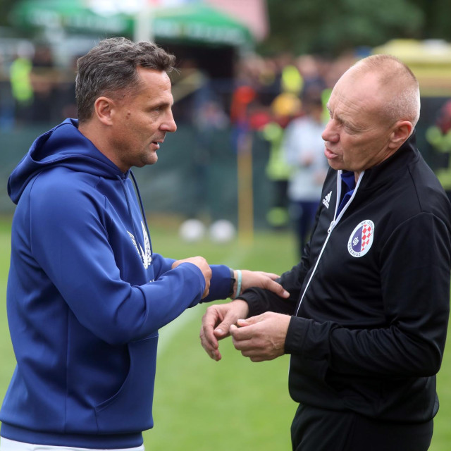 Mario Kovacevic i trener Dinama Predavca Slavko Prišćan