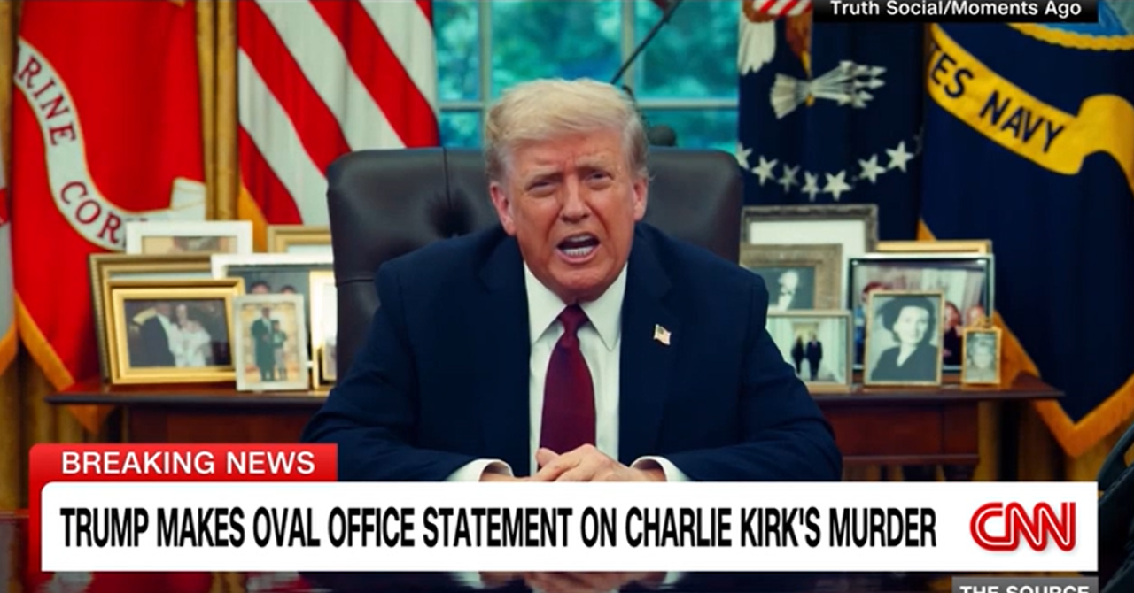 VIDEO Pogledajte izvanredno obraćanje Donalda Trumpa iz Ovalnog ureda povodom atentata na Charlieja Kirka