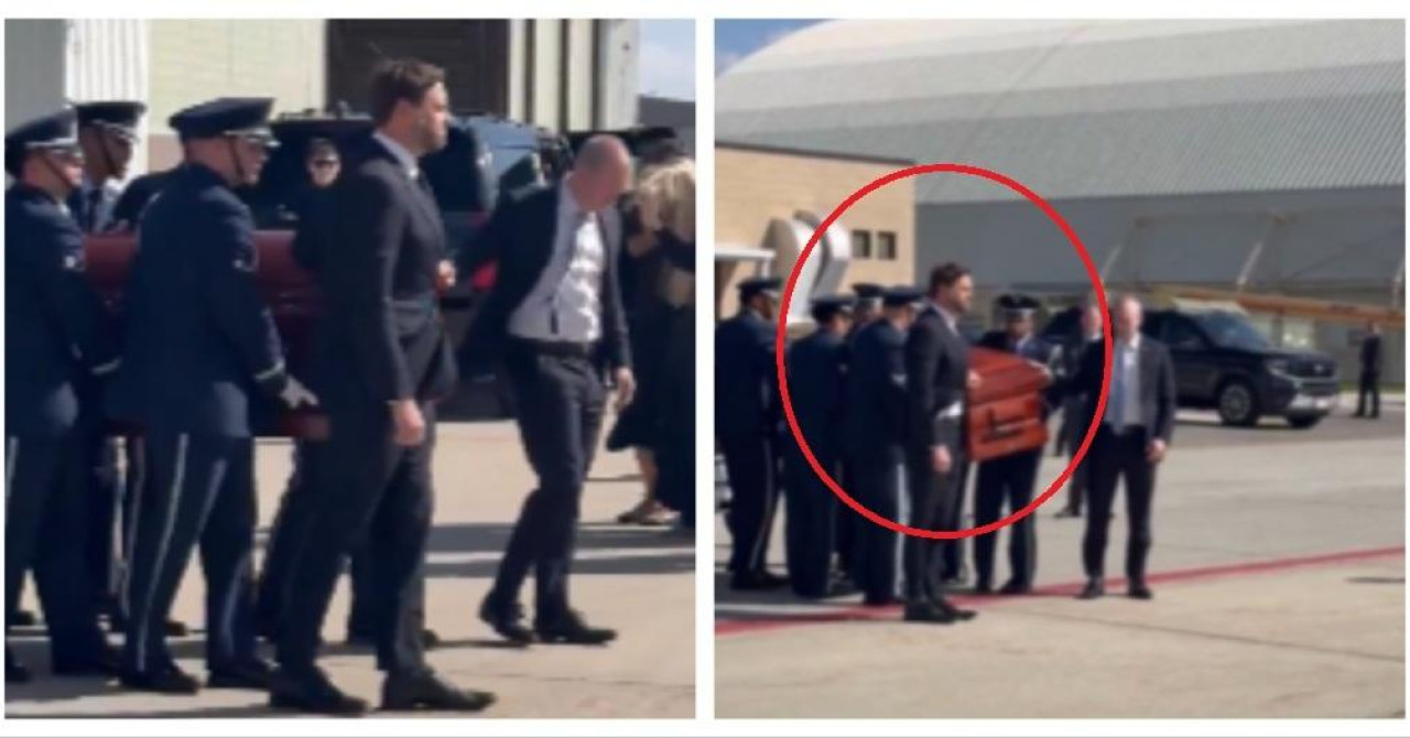 Trenutak o kojem noćas pričaju mnogi u SAD-u. Tijelo Charlijea Kirka prenosi se u zrakoplov. Pogledajte tko mu nosi lijes