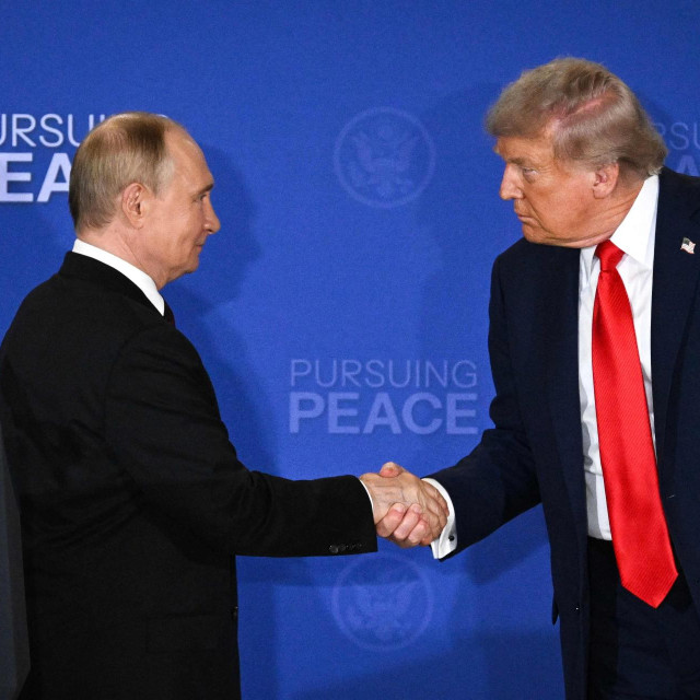 Ruski predsjednik Vladimir Putin i američki predsjednik Donald Trump tijekom samita u američkoj saveznoj državi Aljasci u kolovozu 2025.