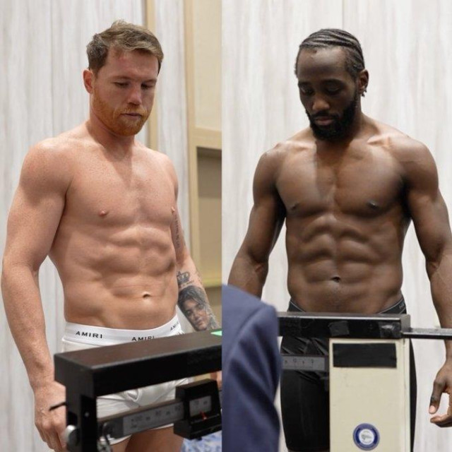 Canelo Alvarez (lijevo) i Terence Crawford (desno)