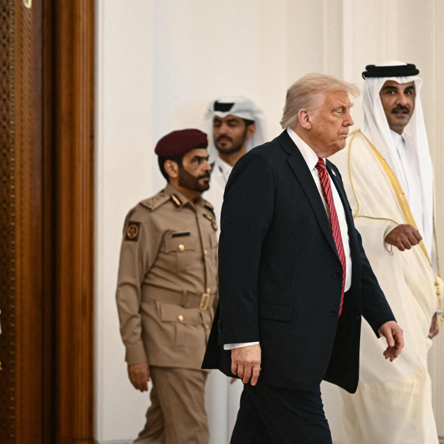 Donald Trump i katarski premijer Sheikh Tamim bin Hamad al-Thani, arhivska fotografija