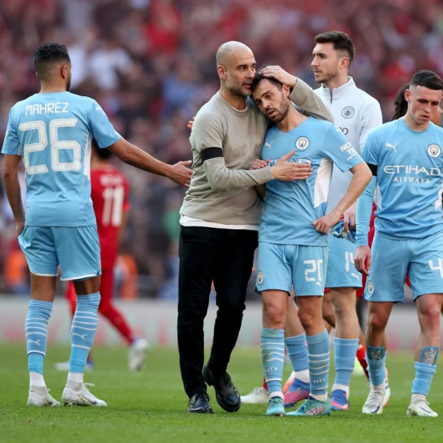 Pep Guardiola i Bernardo Silva
