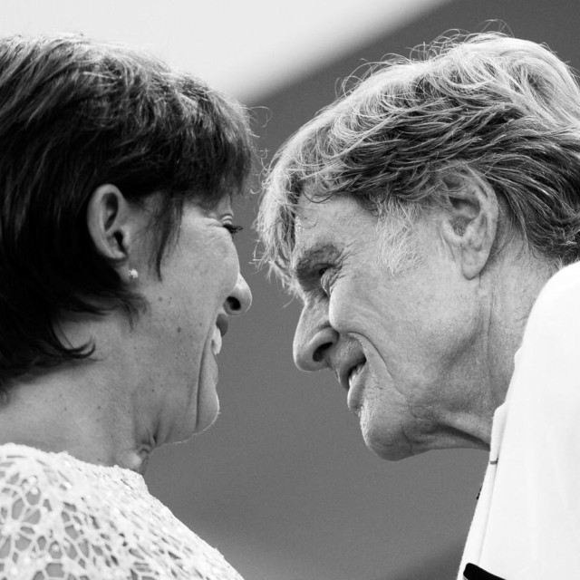 Robert Redford i Sibylle Szaggars