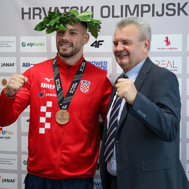 Gabrijel Veočić i predsjednik saveza Bono Bošnjak