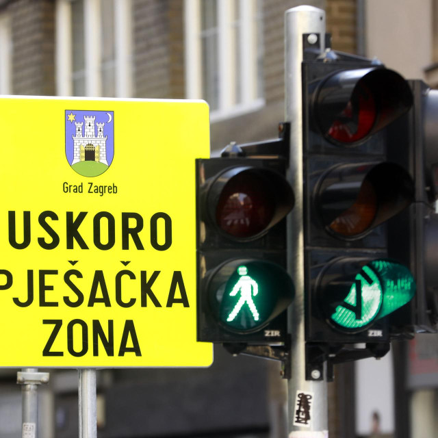 Pješačke zone u Zagrebu, ilustracija