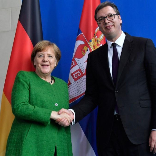Angela Merkel i Aleksandar Vučić