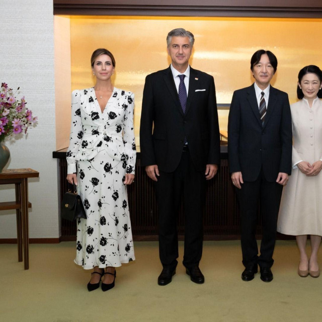 Ana Maslać Plenković, Andrej Plenković i japanski prijestolonasljednik Akishino