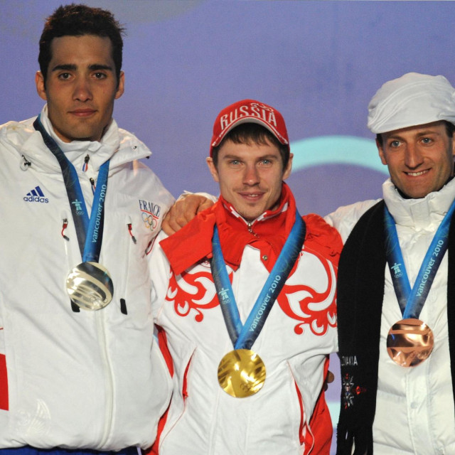 Martin Fourcade, Jevgenij Ustjugov i Pavol Hurajt