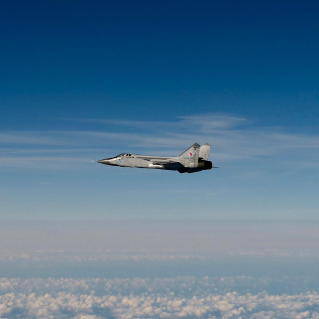 MiG-31 u letu iznad Baltičkog mora