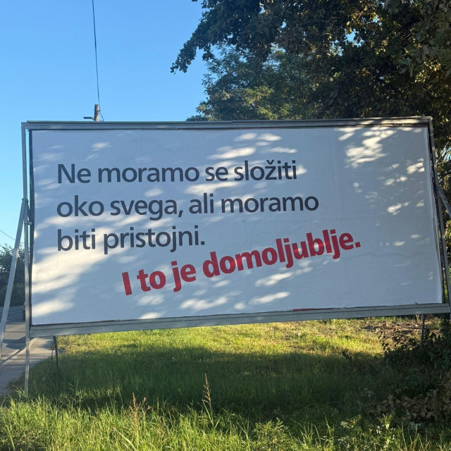Plakat SDP-a o domoljublju