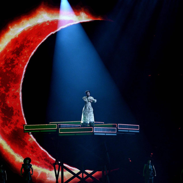 Duc Phu tijekom nastupa