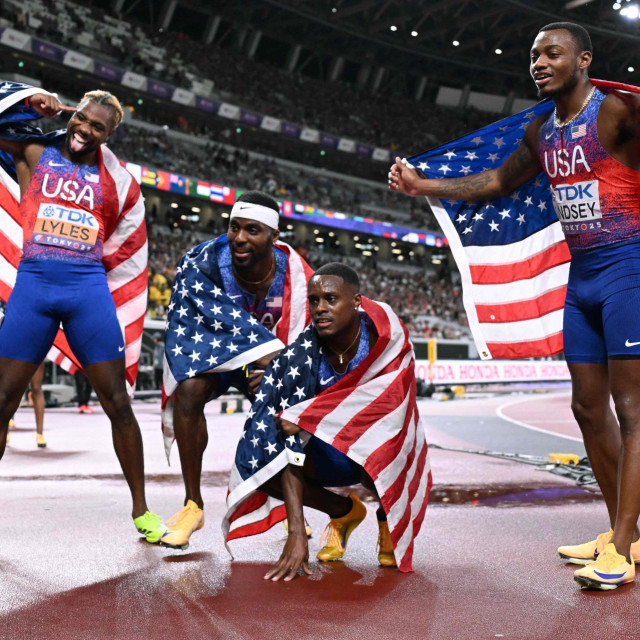 Amerikanci, štafeta 4x100