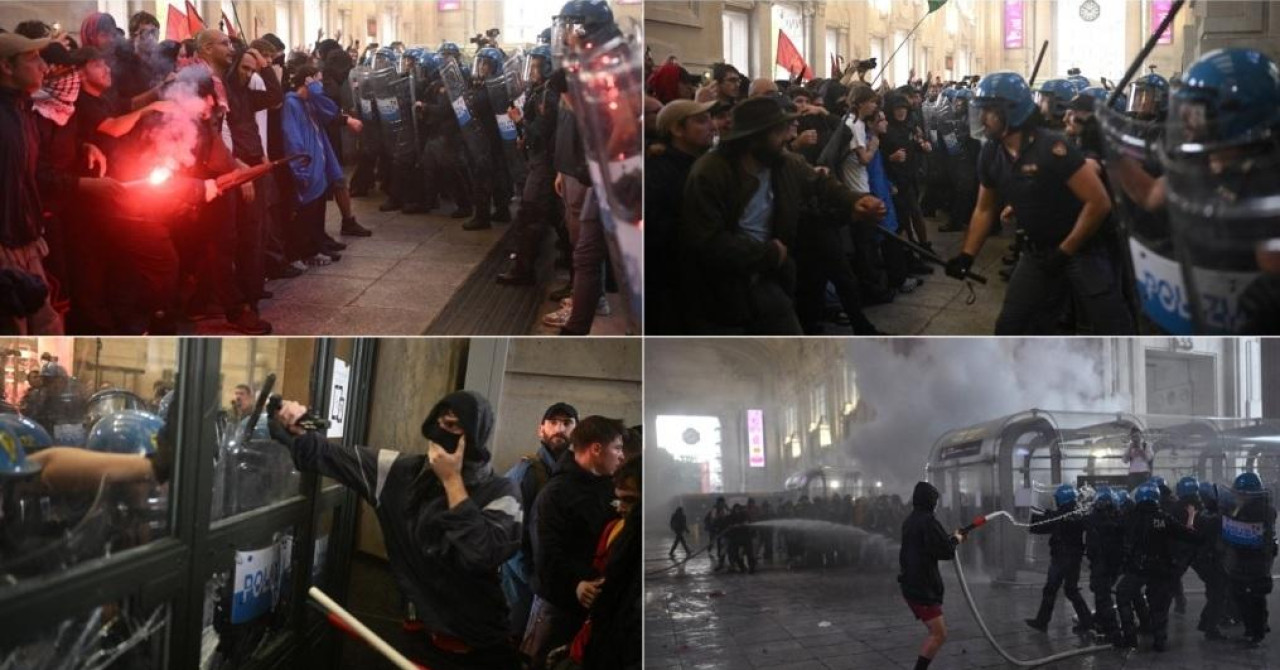 VIDEO Italija gori, stižu užasne snimke! Deseci tisuća ljudi na ulicama, blokirane ceste, leti suzavac, u Milanu potpuna eskalacija