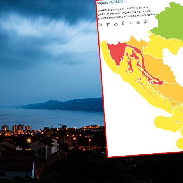 DHMZ, upozorenje za srijedu, 24. rujna