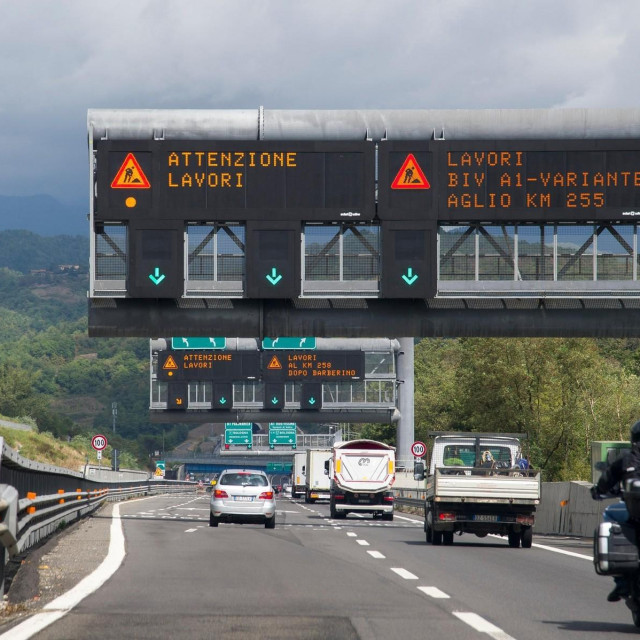 Autocesta u Italiji, ilustracija