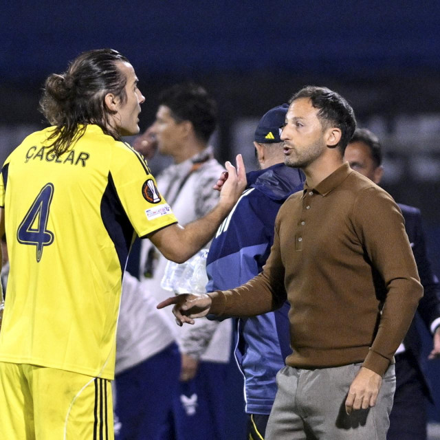 Caglar Soyuncu i trener Domenico Tedesco