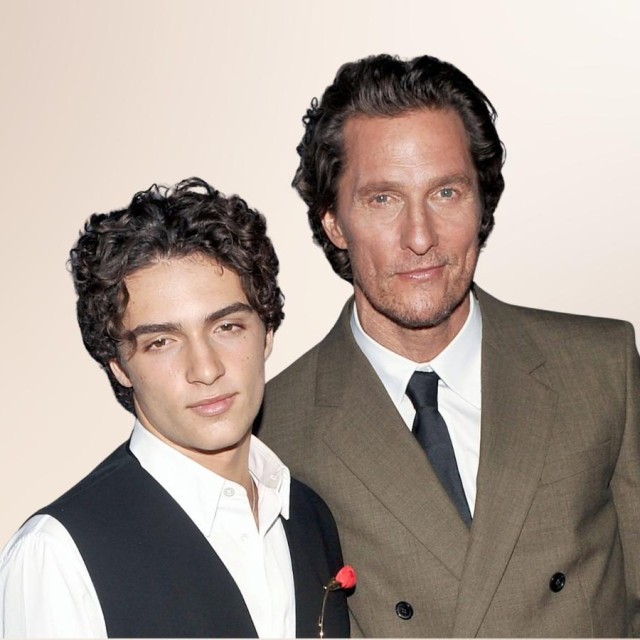 Levi Alves McConaughey i Matthew McConaughey.