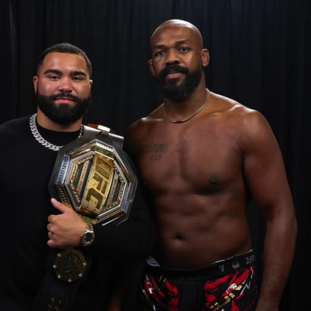 Gable Steveson i Jon Jones
