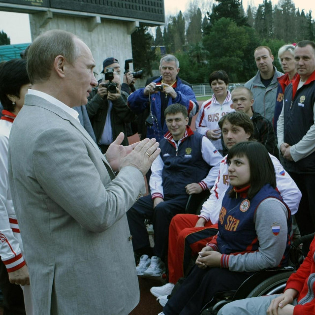 Vladimir Putin s ruskim paraolimpijcima (2010.)