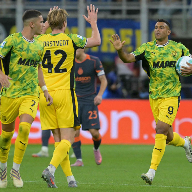 Slavlje nogometaša Sassuola (arhiva)