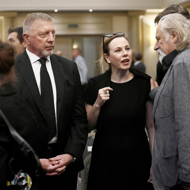 Komemoracija za Nikolu Pilića: Boris Becker, Danijela Pilić, Rade Šerbedžija