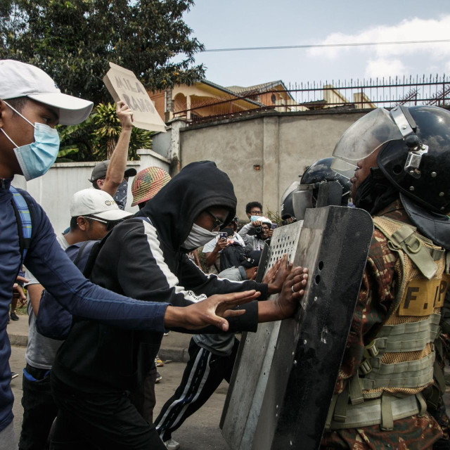 Prosvjed u Antananarivu u Madagaskaru