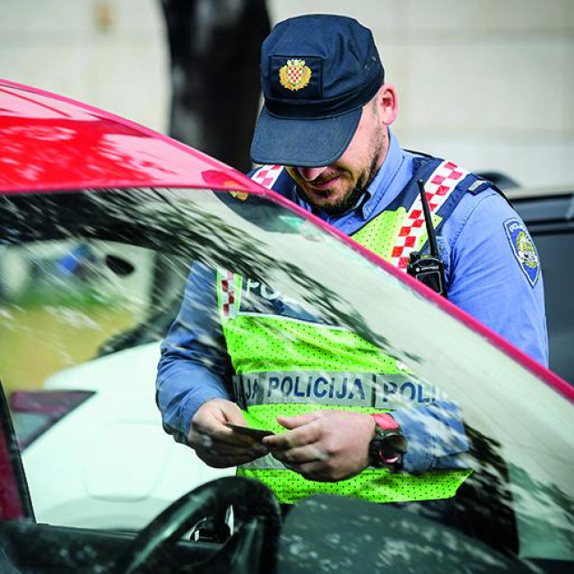 Policija kontrola, ilustracija