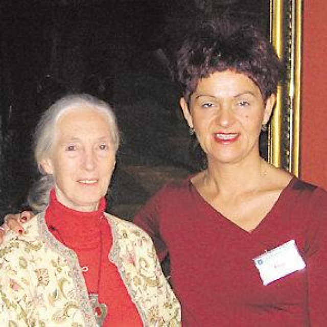 Novinarka Jutarnjeg Tanja Rudež intervjuirala je Jane Goodall u Budimpešti 2005. godine