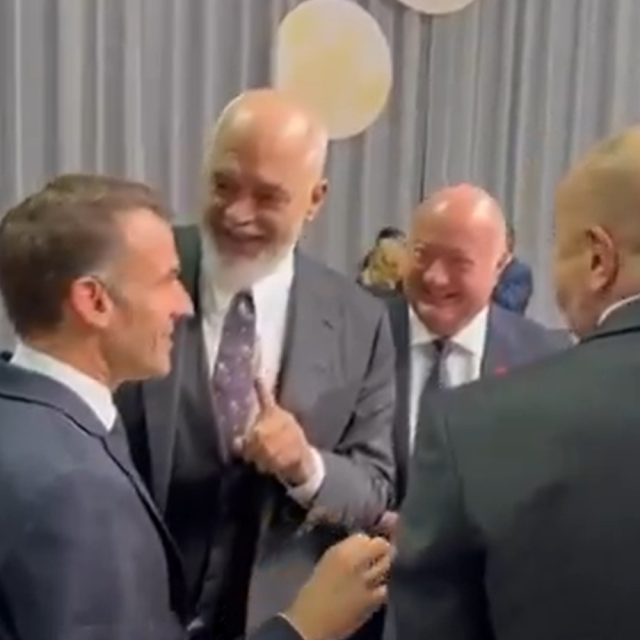 Edi Rama, Emmanuel Macron i Ilham Alijev u Kopenhagenu