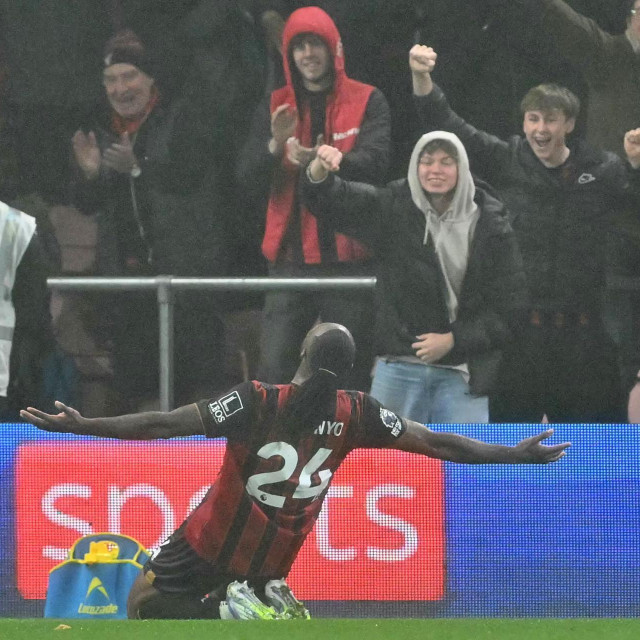 Antoine Semenyo u proslavi pogotka