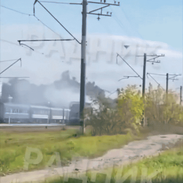 Napad dronom na vlak