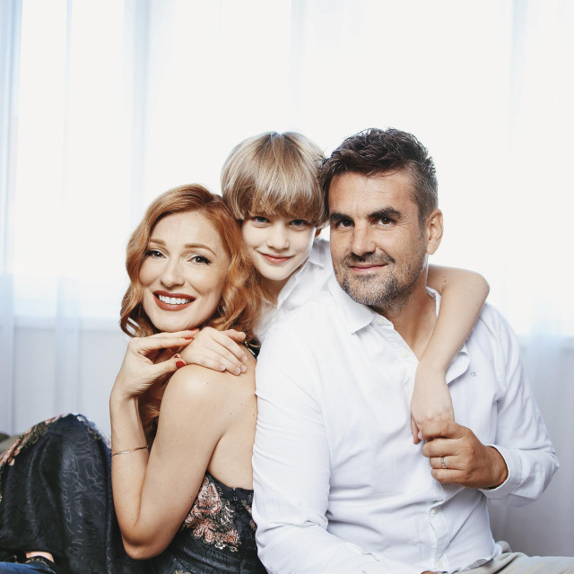 Vanda Winter sa sinom Fabijanom i suprugom Ivanom