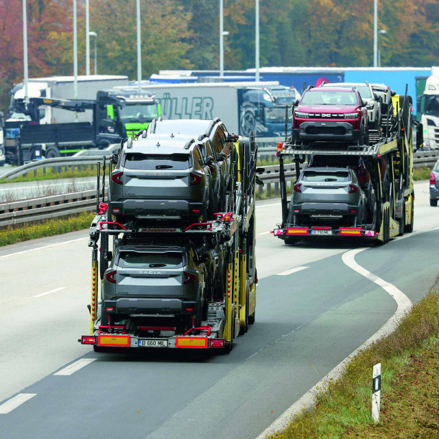 Transport automobila, ilustracija