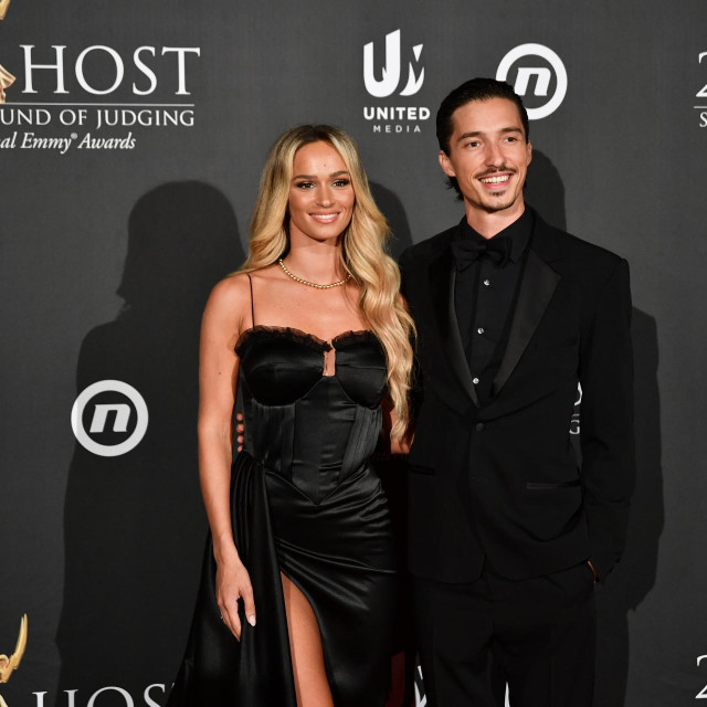 Polufinalno ocjenjivanje za Međunarodnu nagradu Emmy u hotelu Palace u Dubrovniku. Valentina Walme i suprug Marko Petrić
 