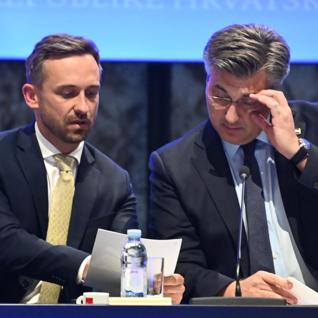 Ministar rada i socijalne politike Marin Piletić i premijer Andrej Plenković