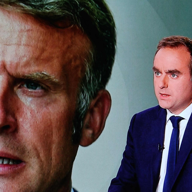 Emmanuel Macron i Sebastien Lecornu